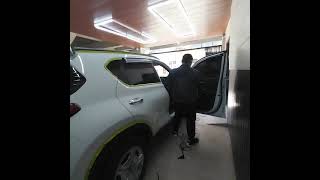 Door glass tinted film ins6 [upl. by Htabmas]