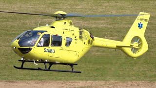 Airbus Helicopters H135 Eurocopter EC135 T3H  Landing Startup and Takeoff shorts short video [upl. by Egnalos133]