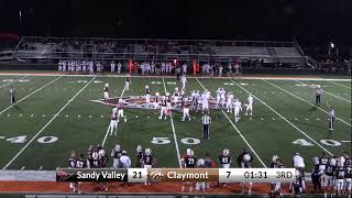 2024 Varsity Football Claymont vs Sandy Valley Homecoming [upl. by Ralf]