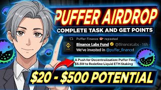 50 to 500 AIRDROP  Puffer Finance Airdrop Guide Tagalog  How to Earn Crypto 2024 [upl. by Annawek]