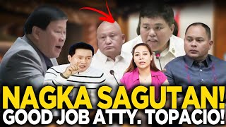 HETO NAKAKA BILIB ATTY TOPACIO NAKIPAG SAGUTAN SA MGA TONGRESMAN PIMENTEL KINONTEMT NA SI QUIBOLOY [upl. by Meehar]