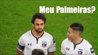 JOGADOR DO COLO COLO PERGUNTA A VALDÍVIA SE A TORCIDA CANTA quotMEU PALMEIRASquot NA HORA DO HINO [upl. by Aeila]