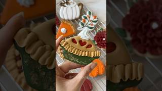 Let’s make a pie cookie together😍 halloween cookieart royalicingcookies cookieartistry cook [upl. by Kathryn]