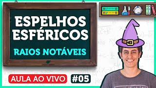 Espelhos Esféricos O que são  Raios Notáveis  Aula de Física  LIVE005 [upl. by Ydollem]