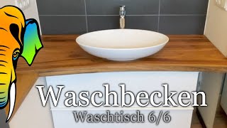 Umbau des Unterschranks  Waschbecken mit Raumsparsiphon  Waschtisch  Teil 6 [upl. by Konyn355]