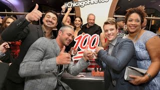 Cast of Chicago Fire and many other stars celebrate 100th episode with epic red carpet in Chicago [upl. by Carnay522]