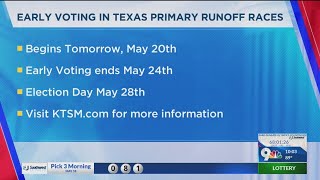 Early voting begins in Texas Primary runoffs [upl. by Trebeh]