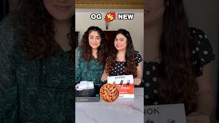 OG vs NEW Pizza Style Pizza Korean Pizza review thakursisters foodchallenge shorts [upl. by Todd]