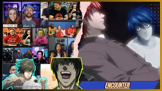 quotFIRST MEETINGquot  Death Note Episode 09 REACTION MASHUP [upl. by Rehptsirhc]