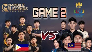 PHILIPPINES VS MALAYSIA GAME 2  SEA GAME 2023 MLBB FINALS TAGALOG [upl. by Fesoy987]