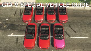 GTA V Special Vehicle Guide LusteredEC2 Red Cognoscenti Cabrio [upl. by Monie783]