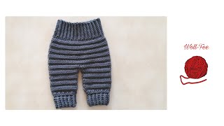 Babyhose häkeln Gr 5056 Schritt für Schritt siehe Infobox für andere Größen [upl. by Marcello]