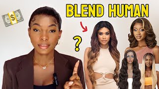 JE VOUS DIS TOUT SUR LES PERRUQUES BLEND HUMAN HAIR [upl. by Catlaina]