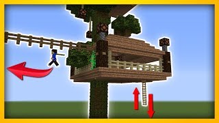 Minecraft  How to build a commandblock TREE HOUSE [upl. by Rawna]