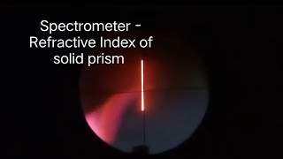 Spectrometer  Refractive Index of Solid Prism [upl. by Corson]