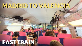 FAST Train From Madrid To Valencia Spain OUIGO [upl. by Lindy549]