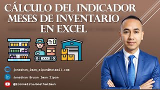 CÁLCULO DEL INDICADOR MESESDIAS DE INVENTARIO EN EXCEL [upl. by Tarsuss]