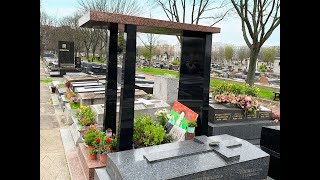 Tombe de COLUCHE Cimetière de Montrouge PARIS [upl. by Alain]