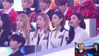 171231 MBC 가요대제전 Mamamoo reaction to Red Velvet quotPeekABooquot full 직캠 [upl. by Hametaf640]