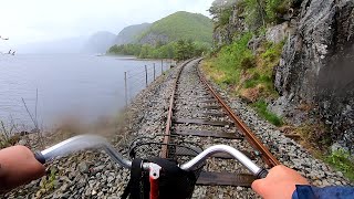 Draisinenfahrt in Flekkefjord [upl. by Schwenk]