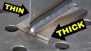 MIG Welding Thin Metal to Thick Metal Heres How [upl. by Nerac]