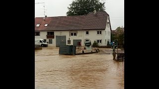 Unwetter 29052016 Laupertshausen Maselheim Biberach [upl. by Landing]