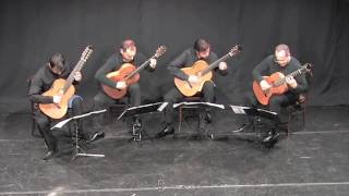 BrouwerGismonti Frevo  GuitArt Quartet [upl. by Alue]