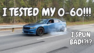 I TESTED MY 060 5 SEC 060 ON V6 CHARGER I COULDNT HOOK I SPUN REALLY BAD MUST SEE [upl. by Katha190]