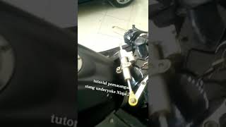 Tutorial pemasangan stang underyoke Ninja 250Fi [upl. by Prima]