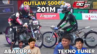 FINAL IDC OUTLAW 500 CC 201m NINJA FFA TEKNO TUNER VS RMMS ABAKURA [upl. by Dearden]