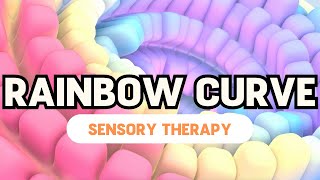 Rainbow Curve and Relaxing Music  Autism Sensory Therapy [upl. by Lantha965]