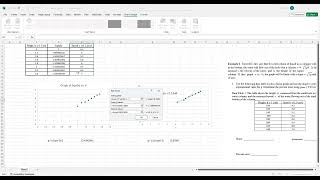 Linearization of Data and Graphing with Microsoft Excel [upl. by Shererd439]