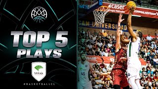 TOP 5 PLAYS  Unicaja  Basketball Champions League 202223 [upl. by Ahsinel997]