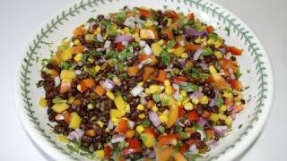 Healthy Bean Salad  Mexican Recipe  CookingWithAlia  Episode 70 [upl. by Seko32]