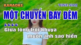 Một Chuyến Bay Đêm Karaoke Nhạc Sống Disco Tone Nam I Karaoke Lâm Hiền [upl. by Keram]