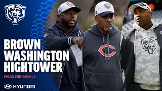 Brown Washington Hightower preview matchup vs Vikings  Chicago Bears [upl. by Aelem]