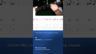 Volume swells Canim by chusssMusic arabicguitar guitartechnique [upl. by Sabah]