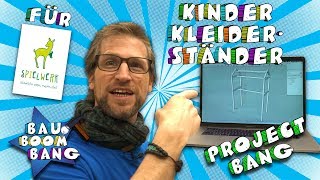 Kinder Kleiderständer für Spielwerk Verplattung bis es kracht  Project Bang  Ohne Schrauben [upl. by Goeger674]