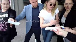 Amber Heard signing autographs at the Cannes Film Festival [upl. by Enelaehs]