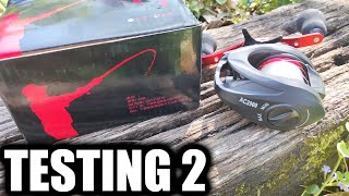 Battle of the BUDGET BAITCASTERS Bass Fishing Reels AC2000 vs HD200 [upl. by Ednyl]