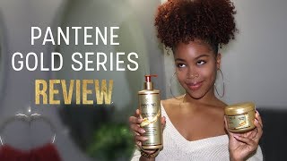 UNSPONSORED Pantene Gold Series Review  Do They REALLY Work For Thick Natural Hair [upl. by Daberath]