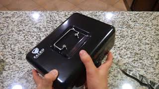 Falko Cash Box with Combination Lock Product Review and Unboxing How to set up security code [upl. by Negiam]