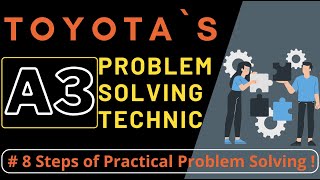 Toyotas 8 Steps of Problem Solving  A3 Technic  Lean Manufacturing [upl. by Ilegna510]