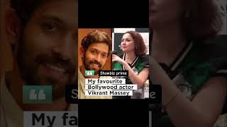 Hania Amir favourite bollywood actor 😍 vikrantmessy trending bollywoodactor pakistanidrama edit [upl. by Dagnah514]