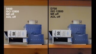 Nikon D600 vs D700 ISO noise dynamic range AF shutter sound video mode [upl. by Irb]