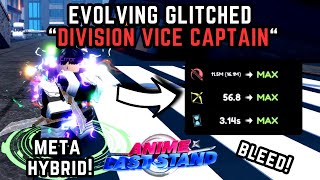 EVOLVING MY FIRST GLITCHED UNIT  DIVISION VICE CAPTAIN  ANIME LAST STAND [upl. by Noy27]