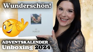 Wunderschön 🤩 Purelei ADVENTSKALENDER 2024 Unboxing Gold  Try On [upl. by Aivatnahs852]