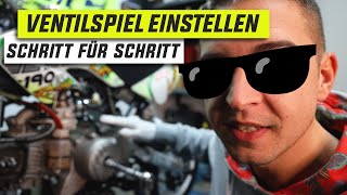 Ventilspiel einstellen am Pitbike │ How to  Anleitung │ Pitbike ZS190  Daytona [upl. by Aiekan]