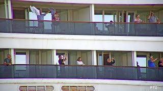 MS ROTTERDAM Arrives into PortEverglades with passengers from the MS ZAANDAM  422020 [upl. by Ztnahc]