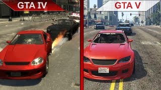 THE BIG GTA COMPARISON 3  GTA IV vs GTA V  PC  ULTRA [upl. by Naellij606]